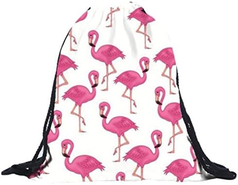 LILICAT 3D Ptinted Drawstring Bag Sports Gym Sack School PE Bag Backpack With Zipped Pockets for Adults & Children Swimming Shoes Basketball School Party Bag Backpack