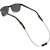 Cablz Zipz Adjustable Eyewear Retainer | Adjustable, Lightweight, Low Profile, Off-The-Neck Eyewear Retainer Strap | Black | 