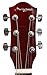 Martin Smith 6 Full Size Acoustic Guitar with Strap, Strings and Picks, Red (W-100-RD-PK)