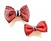 Belle Beau Baby Girls Hair Bows, Hair Clips, Ribbon Lined Alligator Hair Clips (K)