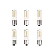 Makergroup 12VAC/DC Low Voltage 3Watt BA15S S8 SC Bayonet Single Contact Base 1156 1141 LED Light Bulb 2700K-3000K for Outdoor Landscape Lighting Path Lighting Deck Lighting(6-Pack,Warm Color)
