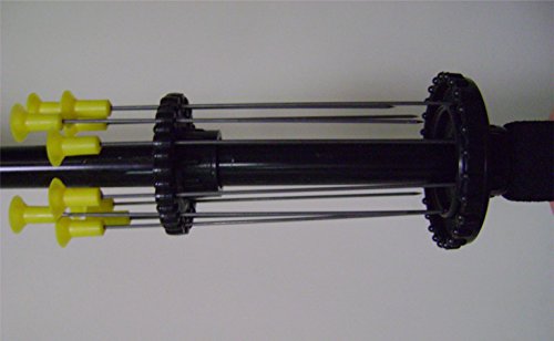 Jumbite Blowgun Eagle Flight Avenger 36” Eagle Flight .40-Caliber, 1 pc Anodized Aluminum Barrel w/h Safety Mouthpiece, Hand Grip, Plastic Muzzle Guard, and Quiver. Inc. 12 Target Darts & 6 Targets