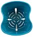 Attractive Denture Bath With Basket - European Style - Large - Teal