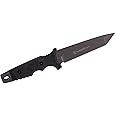 Smith & Wesson 10.6in High Carbon S.S. Fixed Blade Knife with 5.2in Tanto Blade and TPE Handle for Outdoor, Tactical, Survival and EDC
