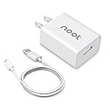 Samsung Galaxy S7 Edge Charger 18W Qualcomm Quick Charge 2.0 USB Adapter for Travel Home Wall with 3 feet Micro USB Charging Cable Cord for all QC 2.0 Compatible Devices