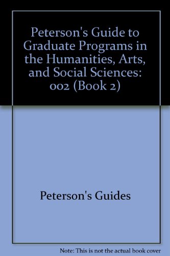 Grad Guides Book 2:Hum/Arts/Soc Sci 1996 Grad Guides Book 2:Hum/Arts/Soc Sci 1996