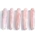 QGEM Natural Rose Quartz Crystal Massage Tool Gua Sha Scraping Wand For Acupuncture Therapy Pointed Stick Tretament,Spa, Meditation