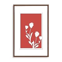 Framed Canvas Wall Art Abstract Flower Canvas Prints Home Artwork Decoration for Living Room,Bedroom - 16x24 inches