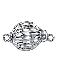 THE PEARL SOURCE 14K Gold Round Genuine Black Tahitian South Sea Cultured Pearl Necklace in 18" Princess Length for Women