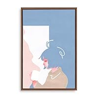 Framed Canvas Wall Art Abstract Colorful Canvas Prints Home Artwork Decoration for Living Room,Bedroom - 16x24 inches