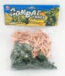 TODDLER TOYS 80 Pc Military Army Men Green and Tan Toy