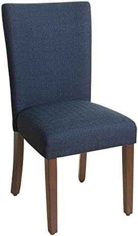 Homepop Parsons Classic Upholstered Accent Dining Chair Single Pack Dark Blue