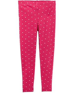 Carters Baby Girls Heart Leggings 12 Month Pink