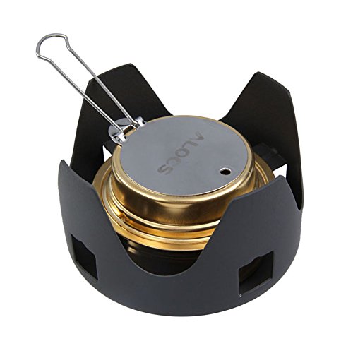 Adarl Outdoor Picnic Stove Mini ultralight Spirit Incinerator Alcohol Stove Camping Shop Camping Stove Portable Folding - Thumbnail 7