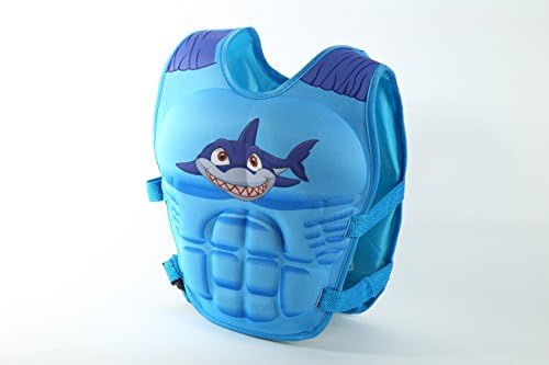 Swim Vest Learn-to-Swim Floatation Jackets for Kids Boys Girls (Shark, Large)