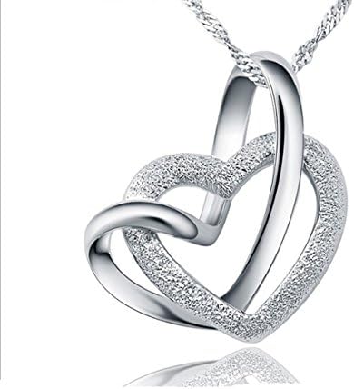 Infinite Joy Sterling Silver Hear Pendant Necklace for Mother's Day, Birthday and Valentine Gift, 18"