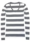 Tommy Hilfiger Women V-neck Long Sleeve Stripe T-shirt