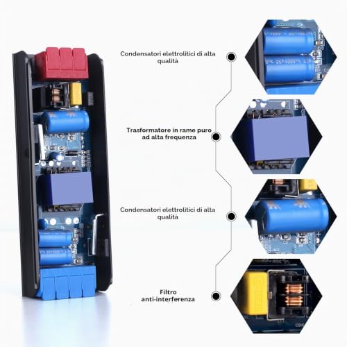 Transformador 220 V to 24 V, BRIMETI Fuente Alimentacion 24 V 100 W 4.2 A LED Driver, Ultra Up 220 V to 24 V DC Driver de Bajo Tensión Controlador LED Voltaje Constante
