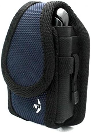 Blue Nite-Ize Rugged Cargo Side Case Cover Belt Clip Holster for US Cellular LG Wine UX280 - US Cellular Motorola Crush W835 - US Cellular Motorola Quantico W845