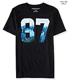 Aeropostale Men's 87 New York Logo Graphic T Shirt S Black