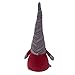 GMOEGEFT Scandinavian Christmas Gnome Plush, Swedish Tomte, Nordic Santa Gnome, Holiday Home Decoration Birthday Gift, 17 Inches (Grey with Red Dots Stand)