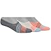 adidas Women's Superlite Super No Show Sock (3-Pair), Grey - Clear Onix Marl/Ice Blue/Sun Glow/White, Medium, (Shoe Size 5-10)