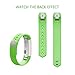 Vancle Fitbit Alta Bands, Newest Adjustable Replacement Bands For Fitbit Alta Bands, Small, Green (With Metal Clasp, No Tracker)