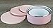 Reston Lloyd Calypso Basics Storage 6 Piece Enamel on Steel Bowl Set, Small, Pink