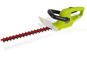 Serene Life Corded Electric Handheld Hedge Trimmer - 4 Amp Electrical High Powered Hand Garden Trimmer Tool, Light Green (PSL
