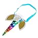 DDazzling Unicorn Headband Unicorn Birthday Rose Flower Headband Unicorn Party Unicorn Photo Props (Rainbow)