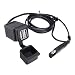 MICTUNING SAE to USB Cable Adapter 3.1A Dual Port Power Socket for Motorcycle for Smart Phone Tablet GPS primary