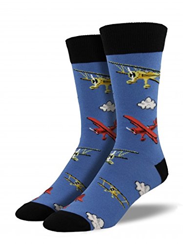 Socksmith mens  novelty crew socks "flyin  bi"…
