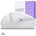 Cushion Lab Calming Weighted Blanket 15lbs & Dual Sided Cotton/Quilted Duvet Cover | 60