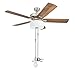 AIIGOU Ceiling Fan Pull Chains With Decorative, 4 Pieces Of Silver Ceiling Fan Chain Extenders 13.6 Inches Fit All Standard Ceiling Fans And Light Fixtures，Pull Chain Extension With Connector.
