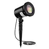 VicTsing Laser Light,Waterproof Decorative Light 10 Lighting modes Landscape Star Projector with Red and Green Light Show