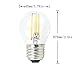Bonlux 4-Pack A15 Style Bulb G45 Mini LED Globe Bulb with Filament LED Tungsten Bulb 4W 400lm Medium Screw Base Warm White 40W Halogen Replacement