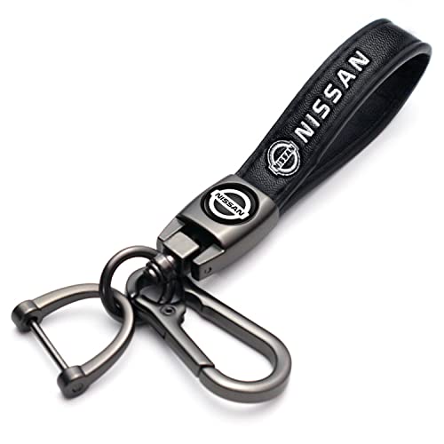 Black Leather Car Keychain Keyring,Car Key Chain Key Ring