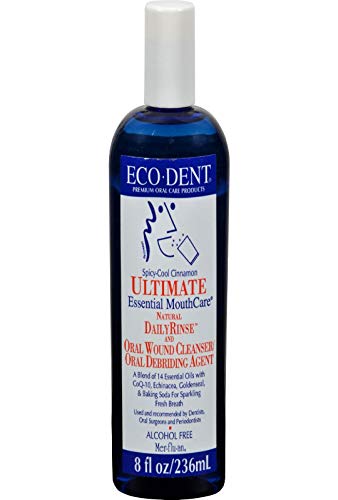 Premium Oral Care Mouthwash-Spicy Cool Cinnamon Eco-Dent 8 oz Liquid