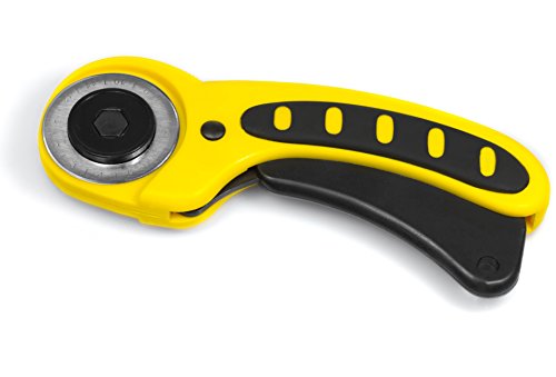 PRETEX Rollschneider mit Schutzmechanismus | 2 Jahre Zufriedenheitsgarantie | Rollmesser, Stoffschneider