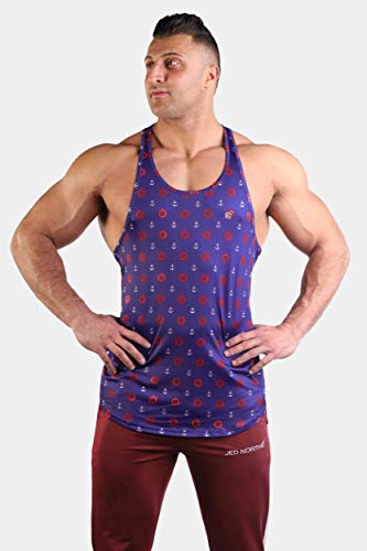 Jed North Bodybuilding Tank Top Gym Stringer Y-Back Muscle Racerback