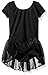 Capezio Little Girls' Short Sleeve Nylon Dress,Black,T (2-4)