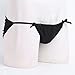 CHICTRY Men's Bowknot Sissy Bikini Briefs Low Waist Panties Underwear Black Large(Waist:29.0-42.0