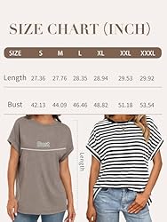 AUTOMET Womens Tops Casual Oversized Basic T Shirts