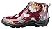 Sloggers Women's Waterproof Rain and Garden Ankle Boot with Comfort Insole, Chickens Barn Red, Size 10, Style 2841CBR10