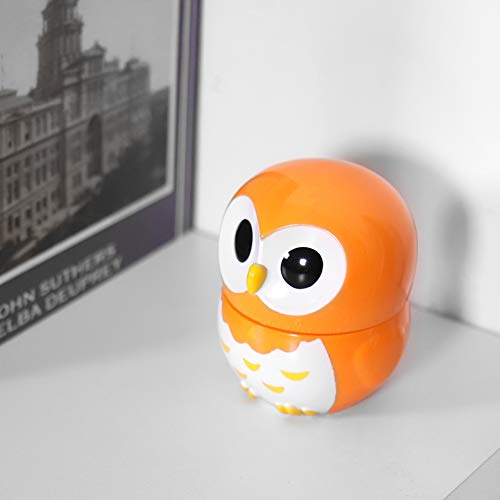 Rosvola Mechanical Timer, Cute Owl Shape Manual Cooking Counters Clock for Kitchen(Orange)