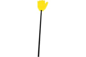 GARVALON Yellow Hand Pointer Stick for Festival and Party Games Finger Pointer for Teaching Presentations