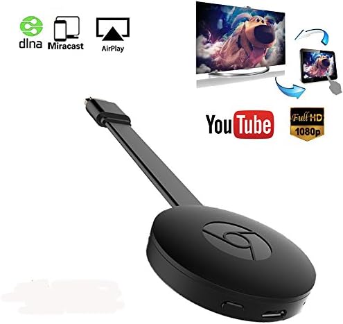 WiFi Wireless Display Dongle Receiver 1080P HDMI TV Stick Miracast Media Streamer for Phone TV Support Miracast & Airplay & DLNA