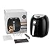 Air Fryer, 5.8 Quarts Air Fryers w/Accessories Cookbook, Grill Rack and Tongs Black