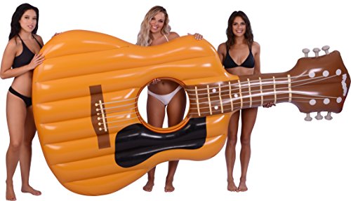 Kangaroo Pool Floats; Acoustic Guitar Pool Raft, 9 Ft