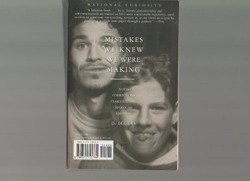 Mistakes We Knew We Were Making 0555123456 Book Cover